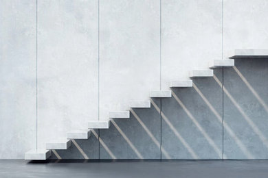 Design ideas for a contemporary staircase in Lyon.