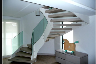 This is an example of a modern staircase in Paris.