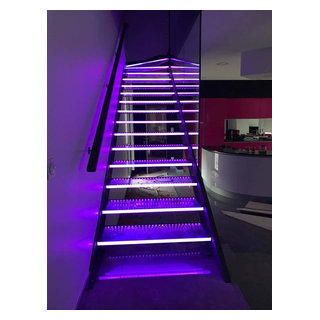 Les escaliers en verre - Contemporain - Escalier - Lille - par Miroiteries  Dubrulle | Verrerie et Miroiterie | Houzz