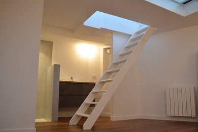 Small modern staircase in Paris.