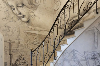 Idées déco pour un escalier classique.