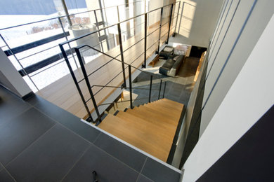 Design ideas for a contemporary staircase in Lille.
