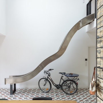 MICKAEL Tanguy Architecte, maison individuelle, Rennes - Couloir contemporain
