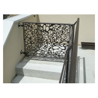Portillon design - Contemporary - Staircase - Grenoble - by Racken Metal :  panneaux décoratifs & garde-corps | Houzz IE