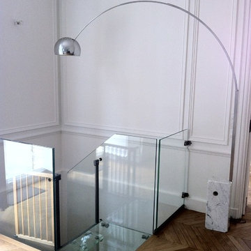 Saint Cloud : réalisation d’un escalier en verre dans un hôtel particulier