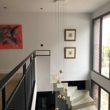 Un Escalier béton magistral - Une maison contemporaine