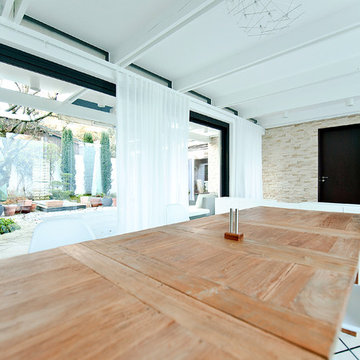 400 qm Atrium Bungalow in Bayern - Renovierung und Interior Design