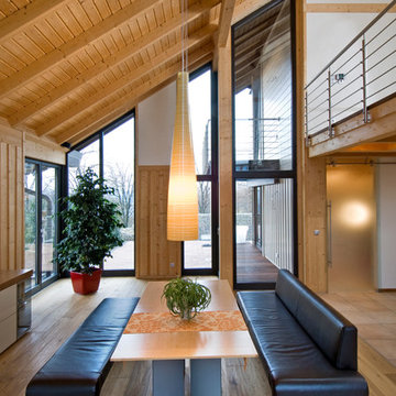 Contemporary timber houses - interiors