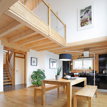 Contemporary timber houses - interiors