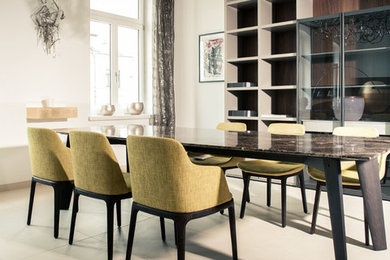 Design ideas for a contemporary dining room in Dresden.