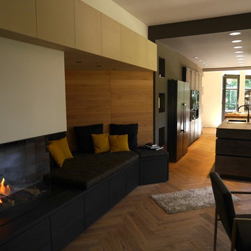 Luxuriöse XXL-Wohnküche in Symbiose mit Wohn- und Esszimmer