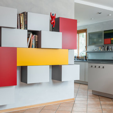 Schrank Unikat, inspiriert von Piet Mondrian
