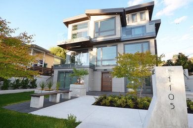 Inspiration for a modern exterior home remodel in Vancouver