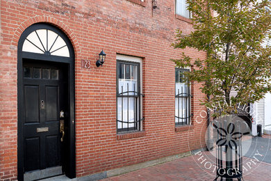 Transitional exterior home idea in Boston