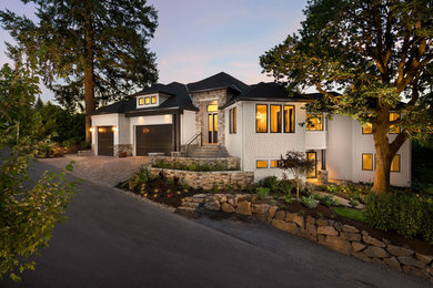 Transitional exterior home photo in Portland