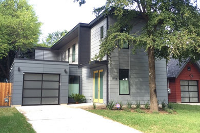 Inspiration for a modern house exterior in Austin.