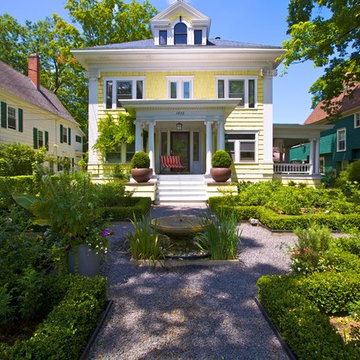 1911 home with boxwood gardens