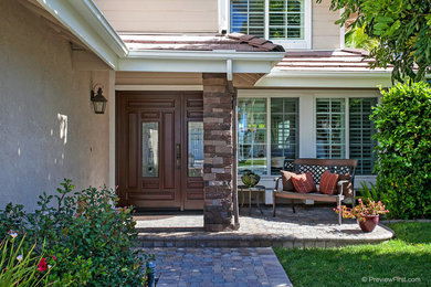 Traditional exterior home idea in Orange County