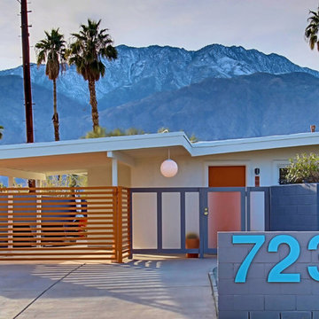 3 Palms - Midcentury Modern Curb Appeal