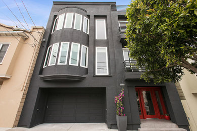 サンフランシスコにあるモダンスタイルのおしゃれな家の外観の写真