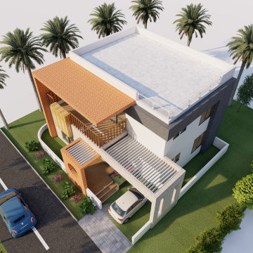 3BHK Bungalow Design Plan | Plot size - 35'x40' | North Facing | 1500 Sqft