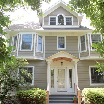 4-Square Style Homes- Wilmette, IL in James Hardie Siding & Trim