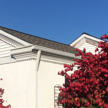 5inch white gutters and downspouts
Shur flow gutter guards