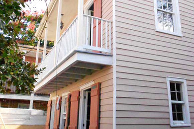 This is an example of a traditional house exterior in New Orleans.