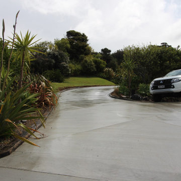 A concrete driveway with a view in Dolphin Bay, Tutukaka
