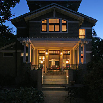 a house in a garden