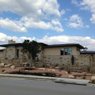 A mix of Hill Country and Prairie architecture