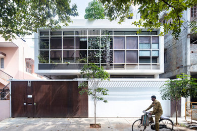 Contemporary exterior home idea in Bengaluru