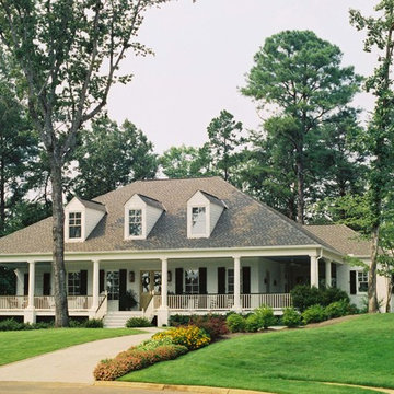 Acadian Style Home with wrap-around porch in Alabama