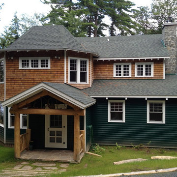 Addition on Gambrel roof home