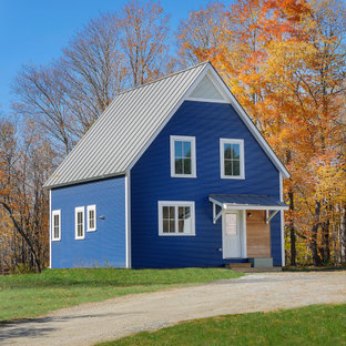 75 Beautiful Blue Exterior with Metal Siding Ideas & Designs - August ...