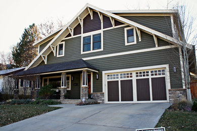 Inspiration for a craftsman exterior home remodel in Denver