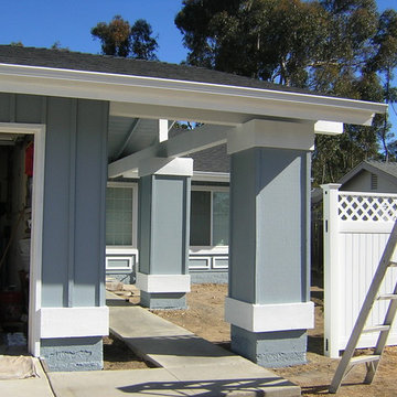 AFTER: Now Blue, 60's Mid-Century Ranch Style Home