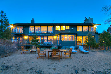 Inspiration for a coastal exterior home remodel in Sacramento