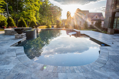 Example of a transitional pool design in Atlanta