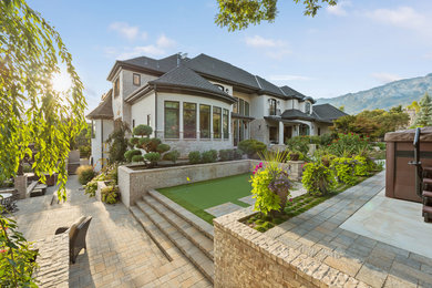 Inspiration for a traditional house exterior in Salt Lake City.