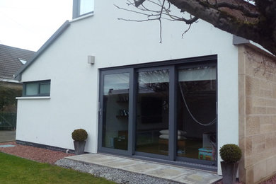 This is an example of a modern house exterior in Glasgow.
