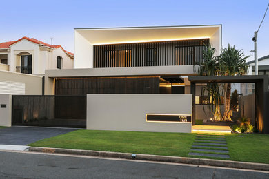 Contemporary exterior home idea in Gold Coast - Tweed
