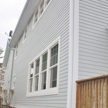 Andersen Windows & Light Mist Hardie 4" Plank Fiber Cement Siding in La Grange