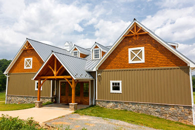 Farmhouse exterior home idea in Other