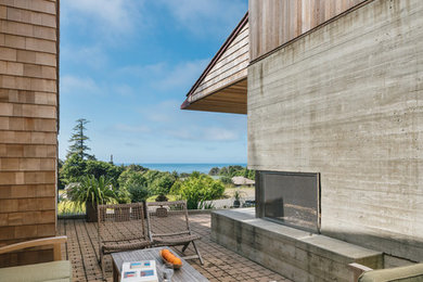 Inspiration for a coastal exterior home remodel in Portland