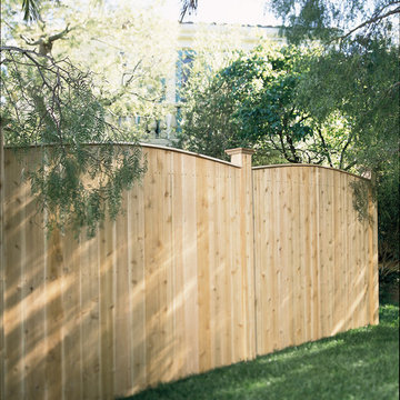Arched Privacy Fence with PostMaster® Steel Fence Post System