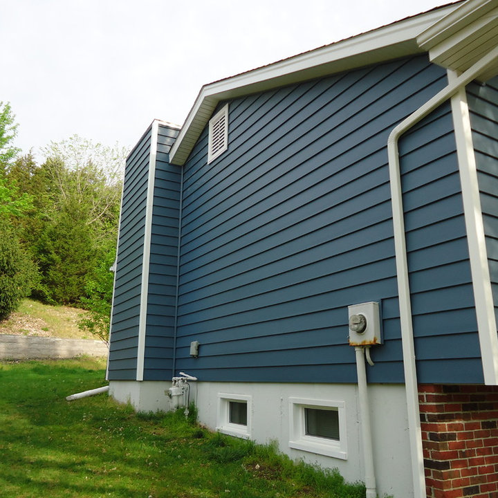 Blue Vinyl Siding Photos & Ideas Houzz
