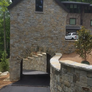 Archway over driveway