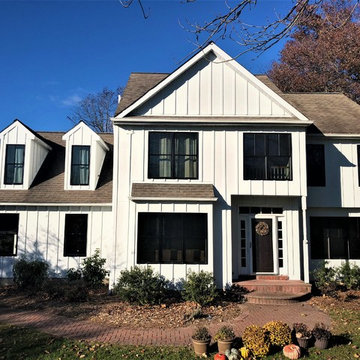 Arctic White James Hardie Batten Board Fiber Cement Siding