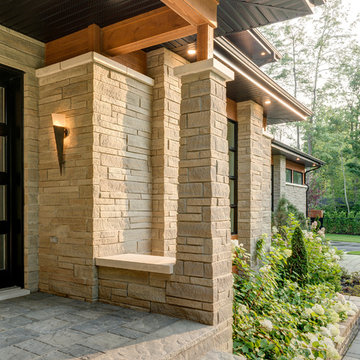 Arriscraft Driftwood Building Stone Home - Quebec